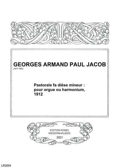 Pastorale en fa diese mineur