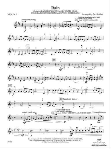 Rain: 2nd Violin