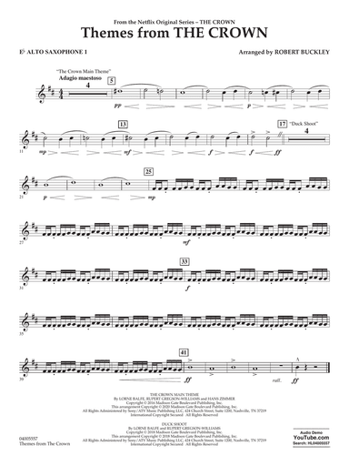 Themes from "The Crown" - Eb Alto Saxophone 1