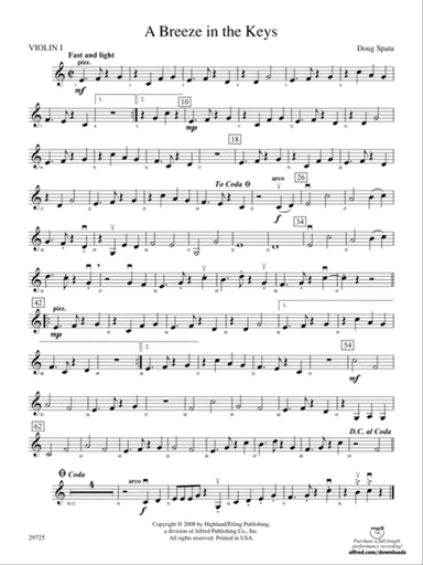 A Breeze in the Keys: 1st Violin