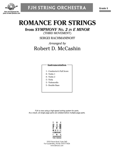 Romance for Strings: Score