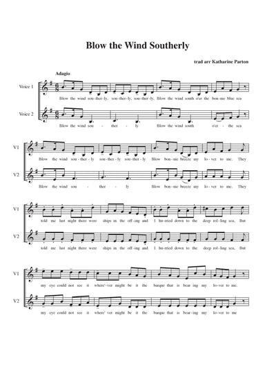 Blow the Wind Southerly