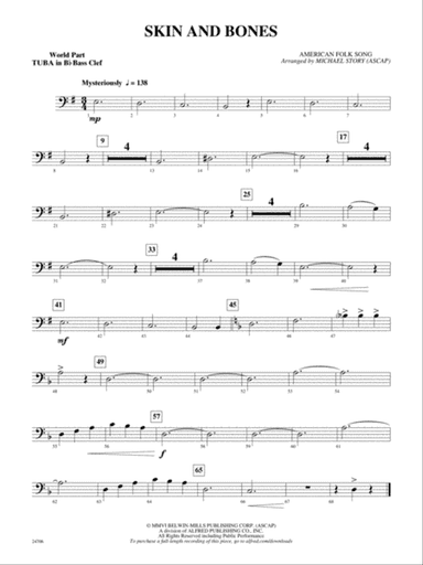 Skin and Bones: (wp) B-flat Tuba B.C.