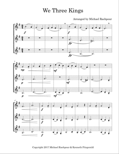 We Three Kings - Trumpet Trio
