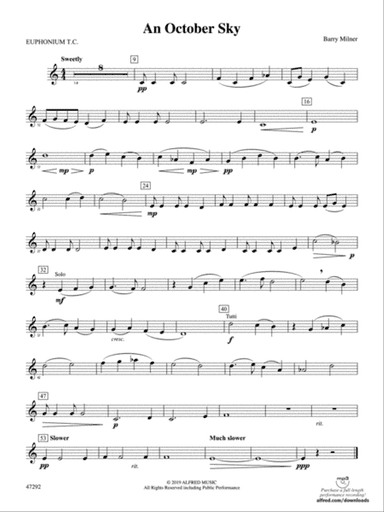 An October Sky: Baritone T.C.