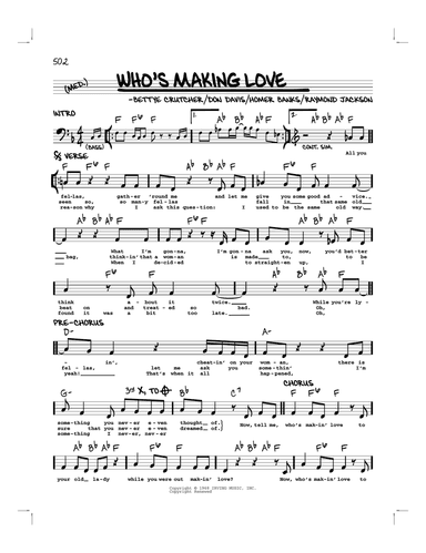 Who's Making Love