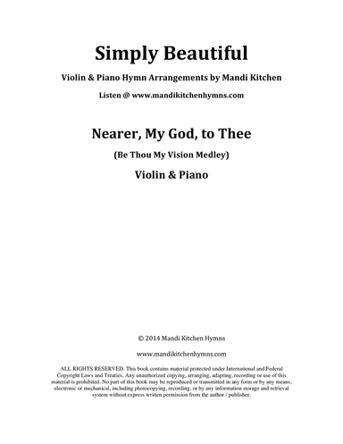 Nearer, My God, to Thee (Violin & Piano)