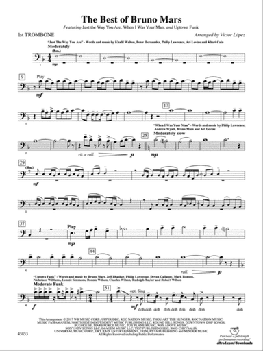 The Best of Bruno Mars: 1st Trombone