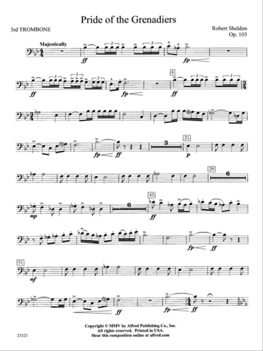 Pride of the Grenadiers: 3rd Trombone