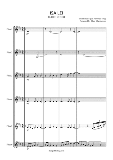 ISA LEI - Fijian/Flute Choir