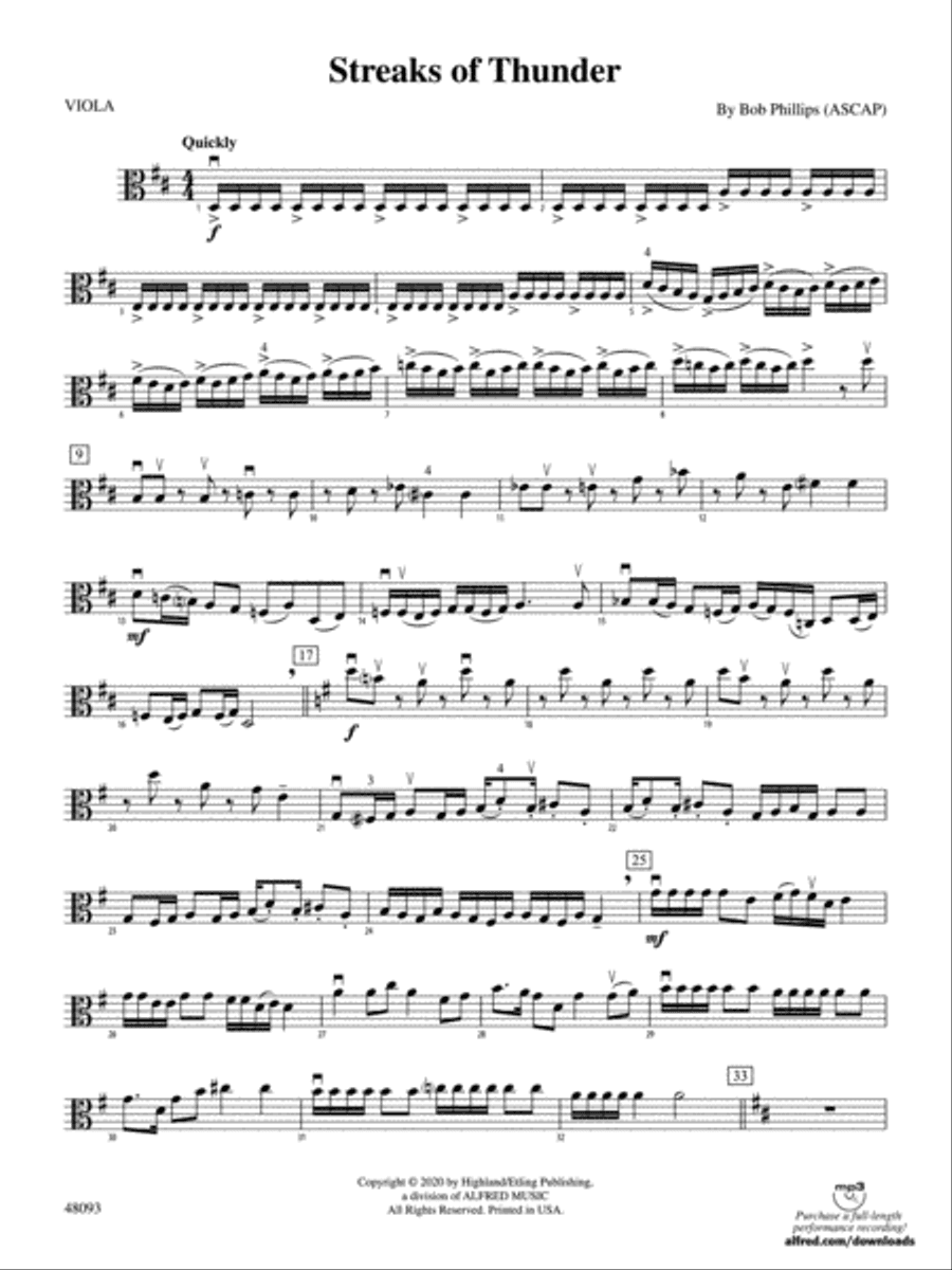 Streaks of Thunder: Viola