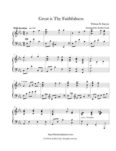 Great is Thy Faithfulness (advanced)