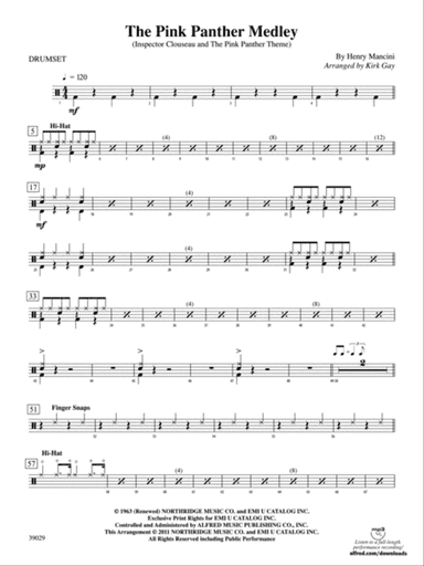 The Pink Panther Medley (Inspector Clouseau and The Pink Panther Theme): Drums