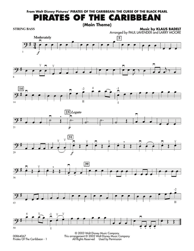 Pirates Of The Caribbean (Main Theme) - String Bass