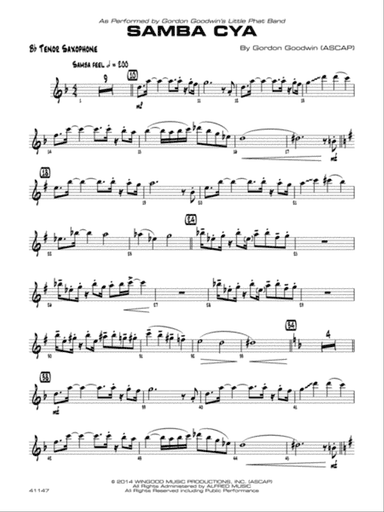 Samba Cya: B-flat Tenor Saxophone