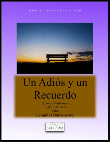 Un Adiós y un Recuerdo - Vals for Piano