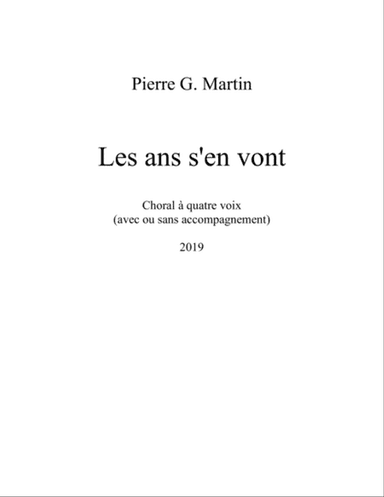 Les ans s'en vont (choral)