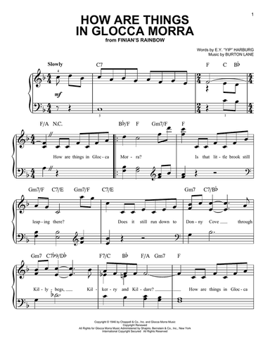 How Are Things In Glocca Morra