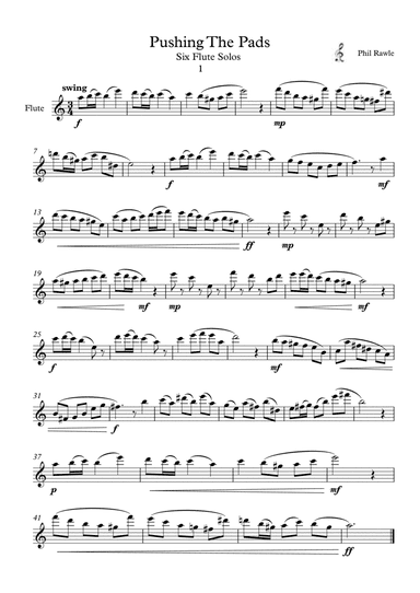 Pushing The Pads - Flute Solos