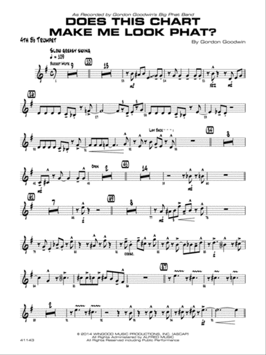 Does This Chart Make Me Look Phat?: 4th B-flat Trumpet