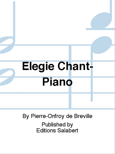 Elegie Chant-Piano