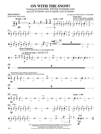 On with the Snow!: 1st Percussion