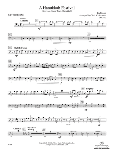 A Hanukkah Festival: 3rd Trombone