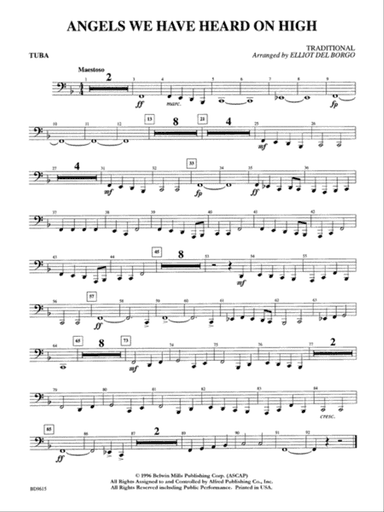 Angels We Have Heard on High: Tuba