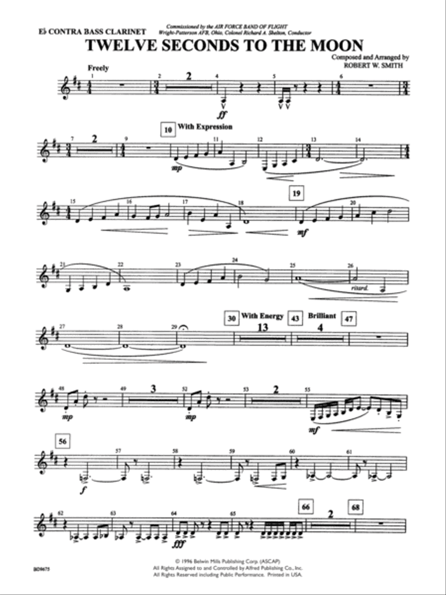 Twelve Seconds to the Moon: E-flat Contrabass Clarinet