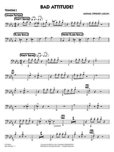 Bad Attitude - Trombone 2
