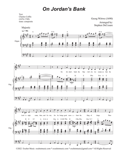 On Jordan's Bank (Unison choir)