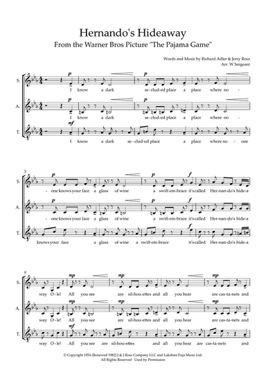 Hernando's Hideaway (arr. Wendy Sergeant)