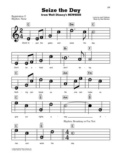 Seize The Day (from Newsies)