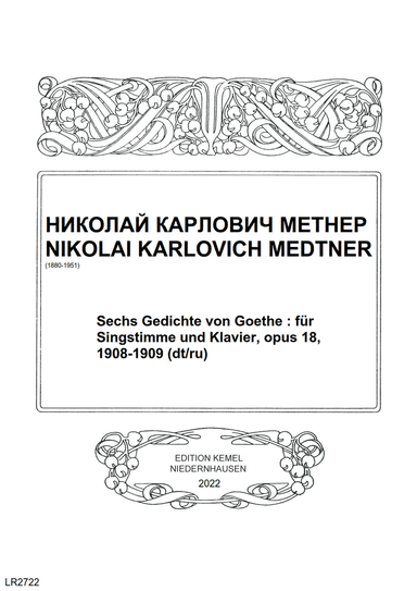 Sechs Gedichte von Goethe