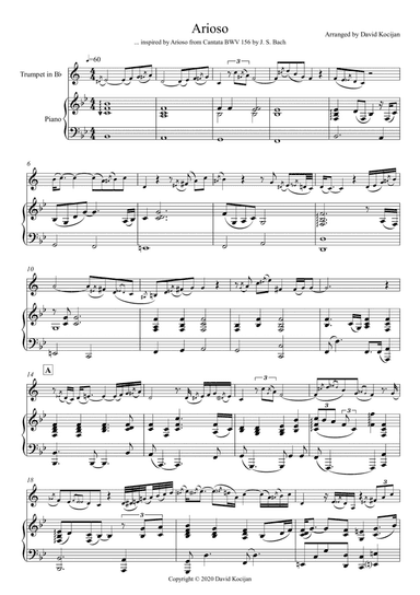 Arioso (trumpet in Bb & piano)