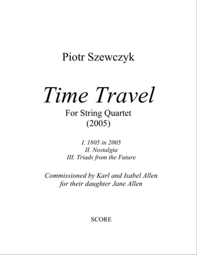 Time Travel for String Quartet