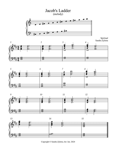 Jacob's Ladder (3 octave handbells)