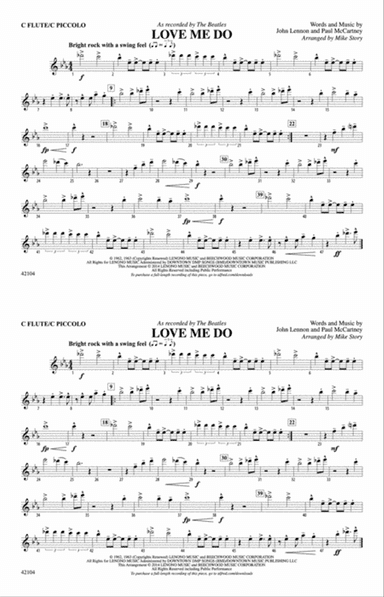 Love Me Do: Flute