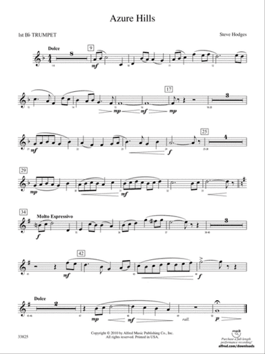 Azure Hills: 1st B-flat Trumpet