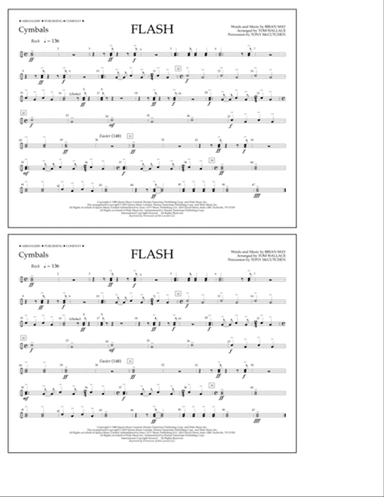 Flash (arr. Tom Wallace) - Cymbals