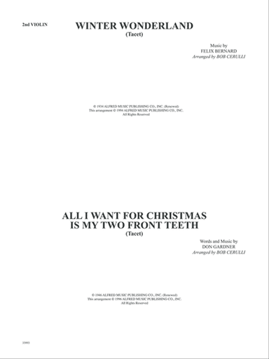 Classics for a Christmas Pops, Level 1: 2nd Violin