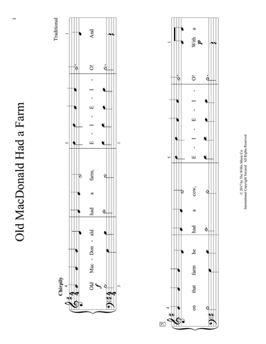 Old MacDonald Had A Farm (arr. Christopher Hussey)