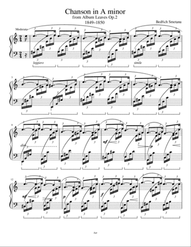 Chanson in A minor - From Album Leaf Op.2