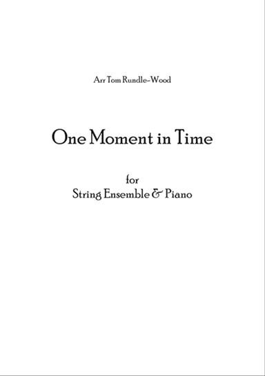One Moment In Time