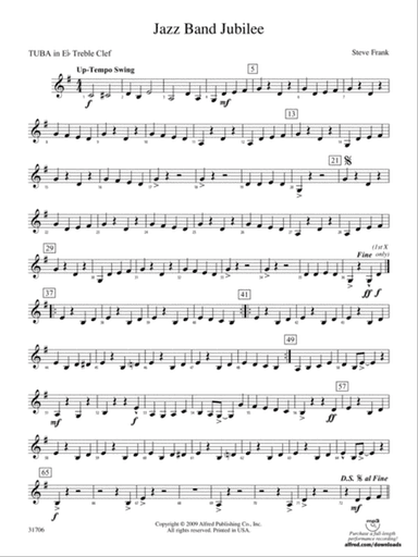 Jazz Band Jubilee: (wp) E-flat Tuba T.C.