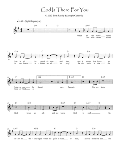 God Is There For You