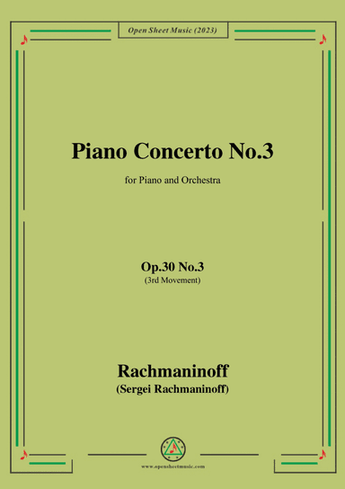Rachmaninoff-Piano Concerto No.3,Op.30 No.3
