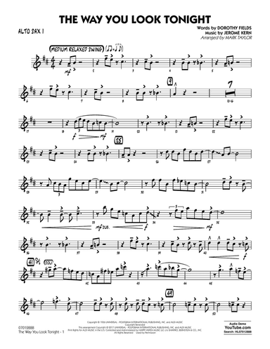 The Way You Look Tonight - Alto Sax 1