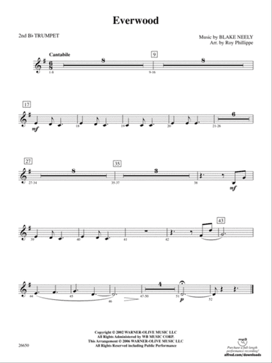 Everwood, Theme from: 2nd B-flat Trumpet