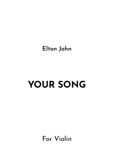 Your Song